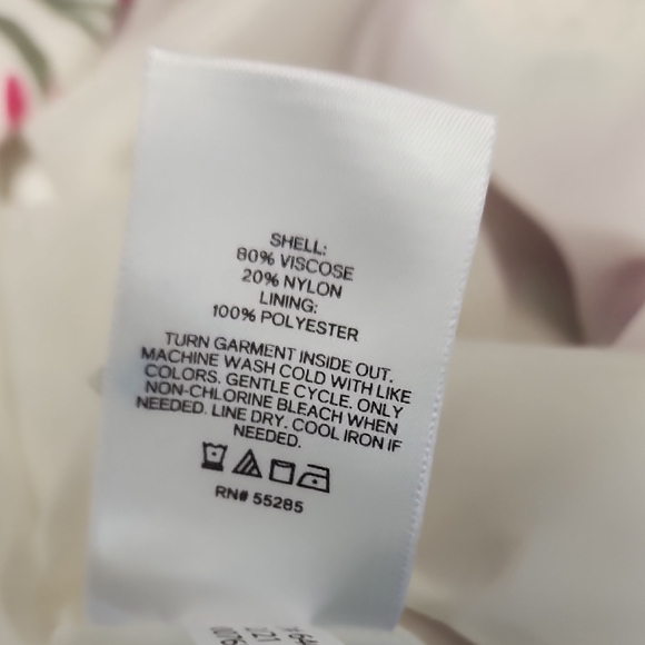 Express Asymmetrical Floral Skirt - Pink and Purple - Picture 4 of 5